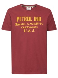 petrol industries logo t-shirt - κόκκινο - m-1030-tsr600
