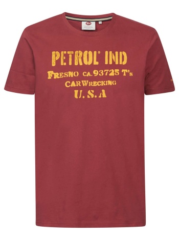 petrol industries logo t-shirt - κόκκινο - m-1030-tsr600 σε προσφορά