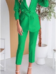 σετ σακάκι με αποσπώμενη ζώνη & παντελόνι - vivid green (πράσινο)