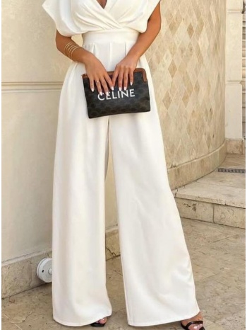 ολόσωμη φόρμα κρουαζέ κοντομάνικη - white (λευκό) σε προσφορά