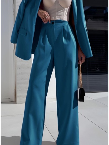 σετ σακάκι με φόδρα και βάτες & παντελόνι - coral blue