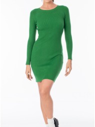 φόρεμα mini πλεκτό ριπ απαλής ύφανσης - vibrant green (πράσινο)