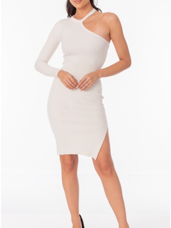 φόρεμα mini απαλής ύφανσης με ένα μανίκι & άνοιγμα στο πόδι σε προσφορά