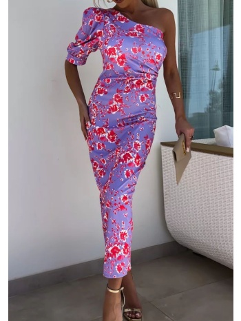 φόρεμα maxi floral με έναν ώμο - lilac breeze (λιλά) σε προσφορά