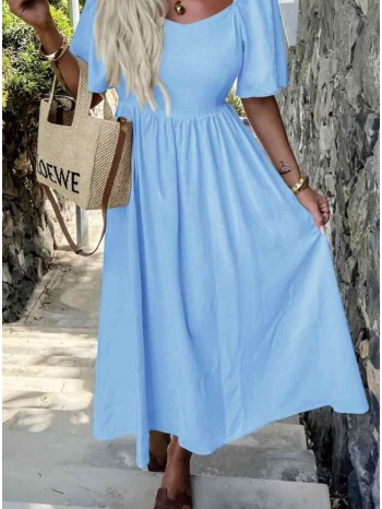 φόρεμα maxi με ανοιχτή πλάτη - sky blue (σιέλ) σε προσφορά