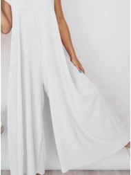 ολόσωμη φόρμα αμάνικη με άνοιγμα στην πλάτη - white (λευκό)