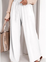 παντελόνα ψηλόμεση με λάστιχο - white (λευκό)