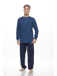 galaxy ανδρική χειμερινή πυτζάμα με πατιλέτα-plus size (4xl-6xl)-799-25a