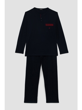 minerva ανδρική χειμερινή βαμβακερή πυτζάμα με σε προσφορά