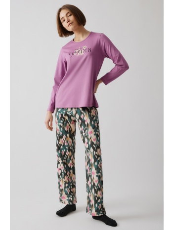 minerva γυναικεία χειμερινή βαμβακερή πυτζάμα-52632-253 σε προσφορά