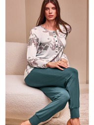 lormar γυναικεία χειμερινή πυτζάμα από ύφασμα βισκόζη ``pashmina``-pas653821