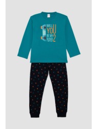 minerva παιδική χειμερινή βαμβακερή πυτζάμα (4-10ετών)-62448-233