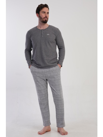 vienetta man ανδρική χειμερινή πυτζάμα φούτερ με πατιλέτα σε προσφορά