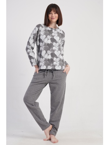 vienetta γυναικεία χειμερινή πυτζάμα φούτερ με πατιλέτα σε προσφορά