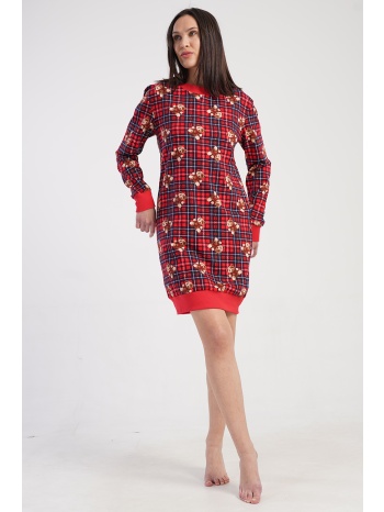 vienetta γυναικείο χειμερινό βαμβακερό νυχτικό φούτερ σε προσφορά