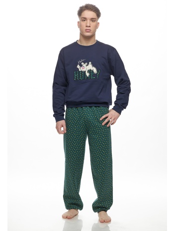 galaxy ανδρική χειμερινή βαμβακερή πυτζάμα φούτερ με σε προσφορά