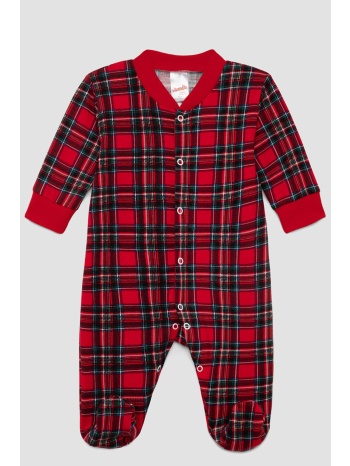 minerva βρεφικό χειμερινό φορμάκι φούτερ καρό-39952-333 σε προσφορά