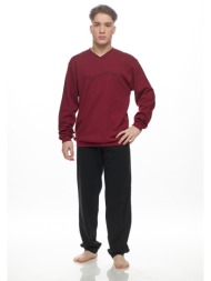 galaxy ανδρική χειμερινή πυτζάμα με v λαιμόκοψη `hypnotize`-797-25b