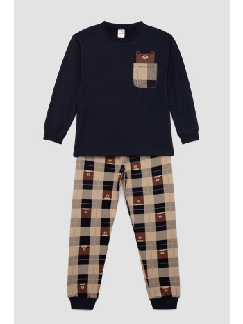 minerva unisex παιδική χειμερινή βαμβακερή φούτερ πυτζάμα σε προσφορά