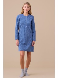 noidinotte γυναικείο χειμερινό νυχτικό με πατιλέτα-la3407