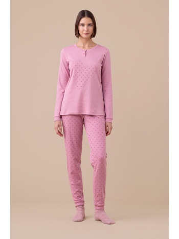 noidinotte γυναικεία χειμερινή πυτζάμα με πατιλέτα και σε προσφορά