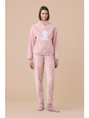 noidinotte γυναικεία χειμερινή πυτζάμα πολυτελείας μπουκλέ σε προσφορά