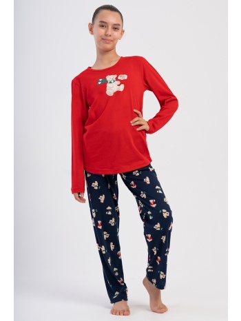 vienetta kids εφηβική χειμερινή βαμβακερή πυτζάμα για σε προσφορά