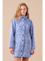 noidinotte γυναικεία ρόμπα πολυτελείας βελουτέ μπουκλέ με κουμπιά-ge3031