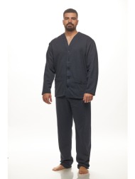 koyote ανδρική χειμερινή κουμπωτή φούτερ πυτζάμα-κγ1405