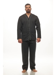 koyote ανδρική χειμερινή κουμπωτή φούτερ πυτζάμα-κγ1405b