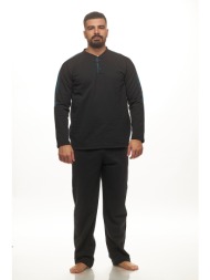 koyote ανδρική χειμερινή φούτερ πυτζάμα με πατιλέτα-κγ1403c