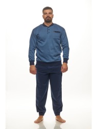 ανδρική χειμερινή φούτερ πυτζάμα με πατιλέτα-πλφ332