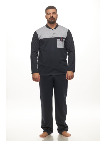 koyote ανδρική χειμερινή φούτερ πυτζάμα με πατιλέτα-κγ1501 σε προσφορά