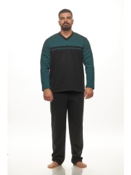 koyote ανδρική χειμερινή φούτερ πυτζάμα με v λαιμόκοψη-κγ1502b