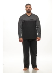 koyote ανδρική χειμερινή φούτερ πυτζάμα με v λαιμόκοψη-κγ1502