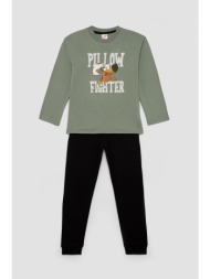 minerva παιδική χειμερινή βαμβακερή πυτζάμα `cartoon mix` (4-10ετών)-62456-423
