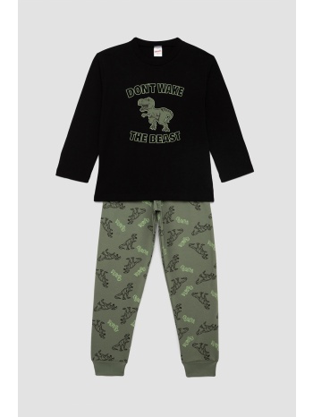 minerva παιδική χειμερινή βαμβακερή πυτζάμα `roar` σε προσφορά