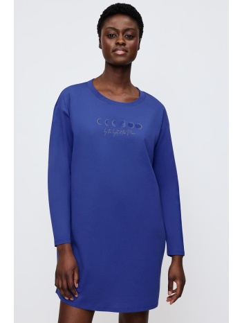 triumph γυναικείο χειμερινό βαμβακερό νυχτικό με τύπωμα