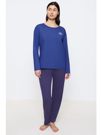 triumph γυναικεία χειμερινή βαμβακερή πυτζάμα sets pk 01