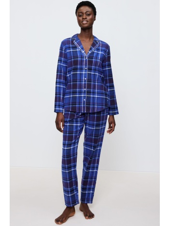 triumph γυναικεία βαμβακερή χειμερινή πυτζάμα κουμπωτή με