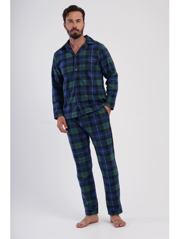 vienetta man ανδρική χειμερινή fleece πυτζάμα κουμπωτή σε προσφορά