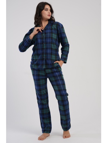 vienetta γυναικεία χειμερινή fleece πυτζάμα κουμπωτή σε προσφορά