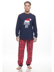 galaxy ανδρική χριστουγεννιάτικη πυτζάμα `ho ho ho`-204-25