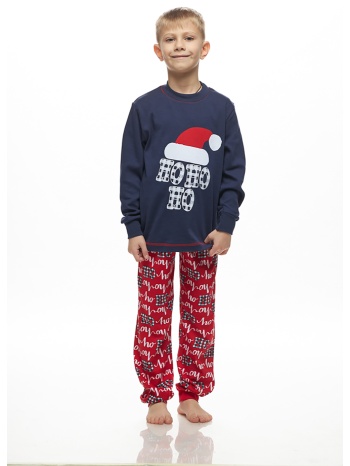 galaxy unisex παιδική χριστουγεννιάτικη πυτζάμα `ho ho ho` σε προσφορά