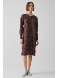 minerva γυναικείο χειμερινό νυχτικό με πατιλέτα modal-52677-312