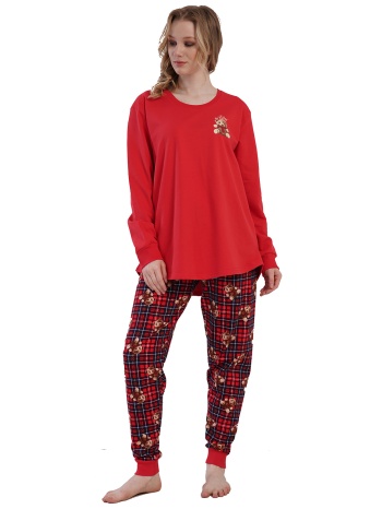 vienetta γυναικεία χειμερινή βαμβακερή φούτερ πυτζάμα με σε προσφορά