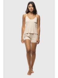 γυναικεία καλοκαιρινή πυτζάμα `wild` rip με σορτσάκι και λεπτή τιράντα-70702