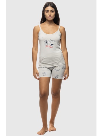 γυναικεία καλοκαιρινή πυτζάμα `the paw` με σορτσάκι και