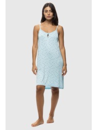 koyote γυναικείο καλοκαιρινό viscose νυχτικό με λεπτή τιράντα-κγ6423