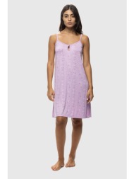 koyote γυναικείο καλοκαιρινό viscose νυχτικό με λεπτή τιράντα-κγ6423c